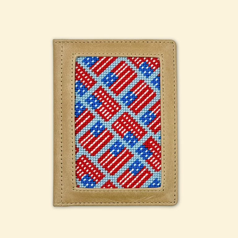 American Flags Passport Case