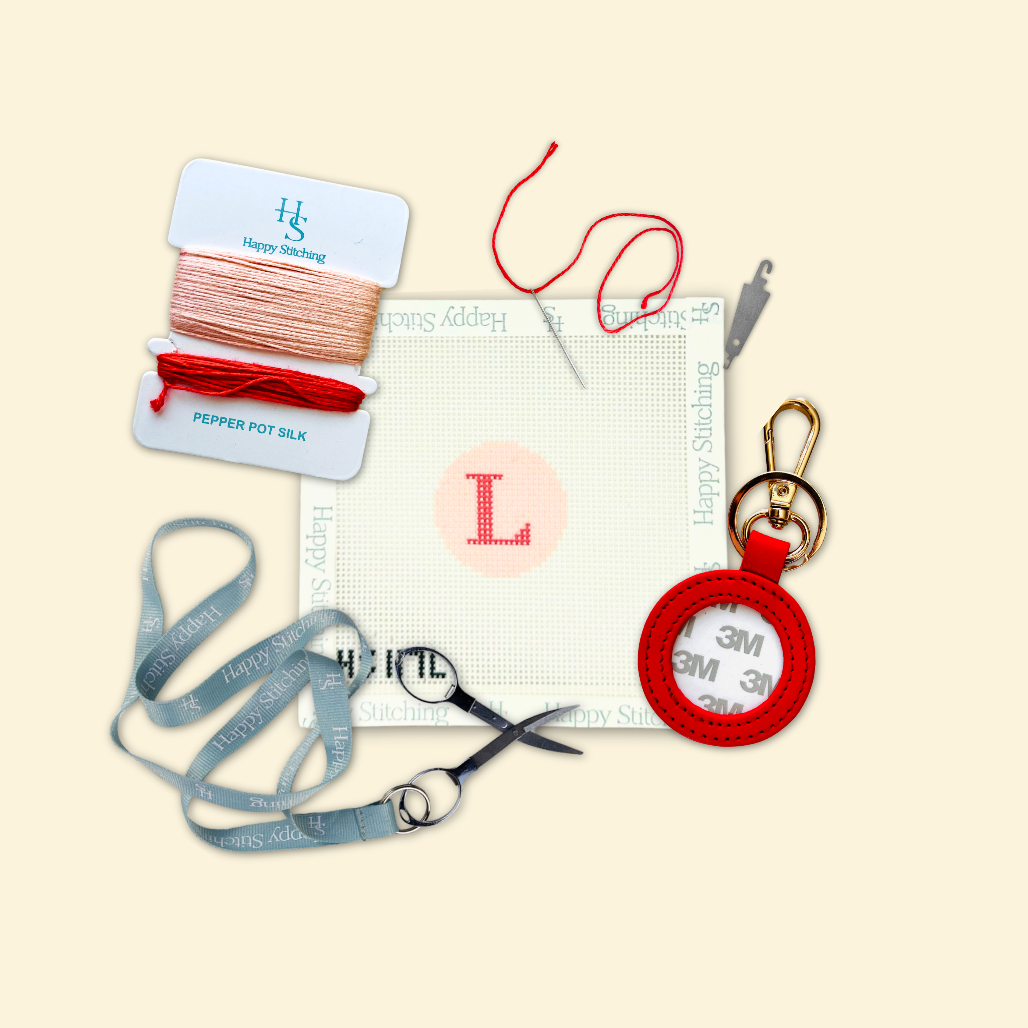 Our Initial Thought - Key Fob in Rosy Cheeks