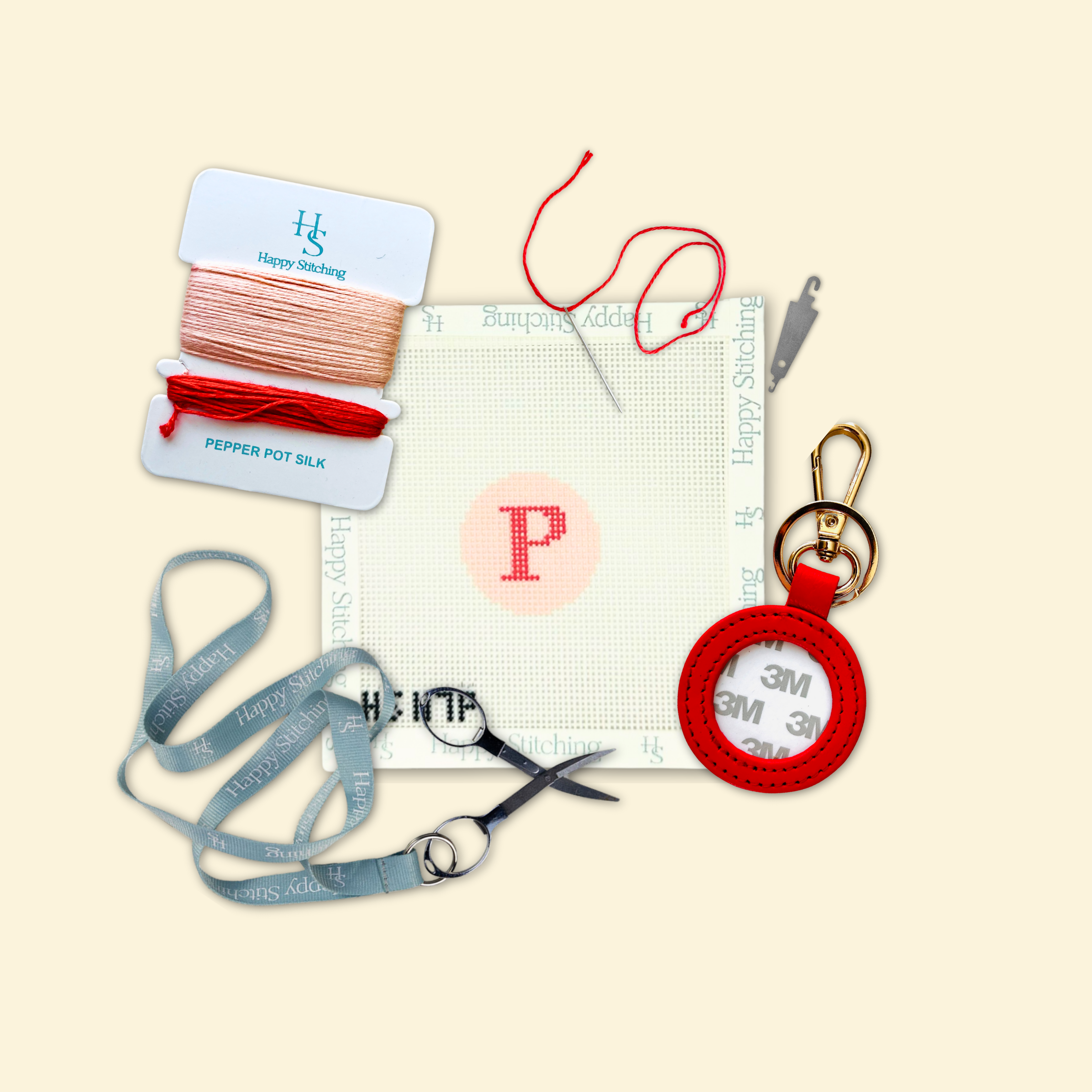 Our Initial Thought - Key Fob in Rosy Cheeks