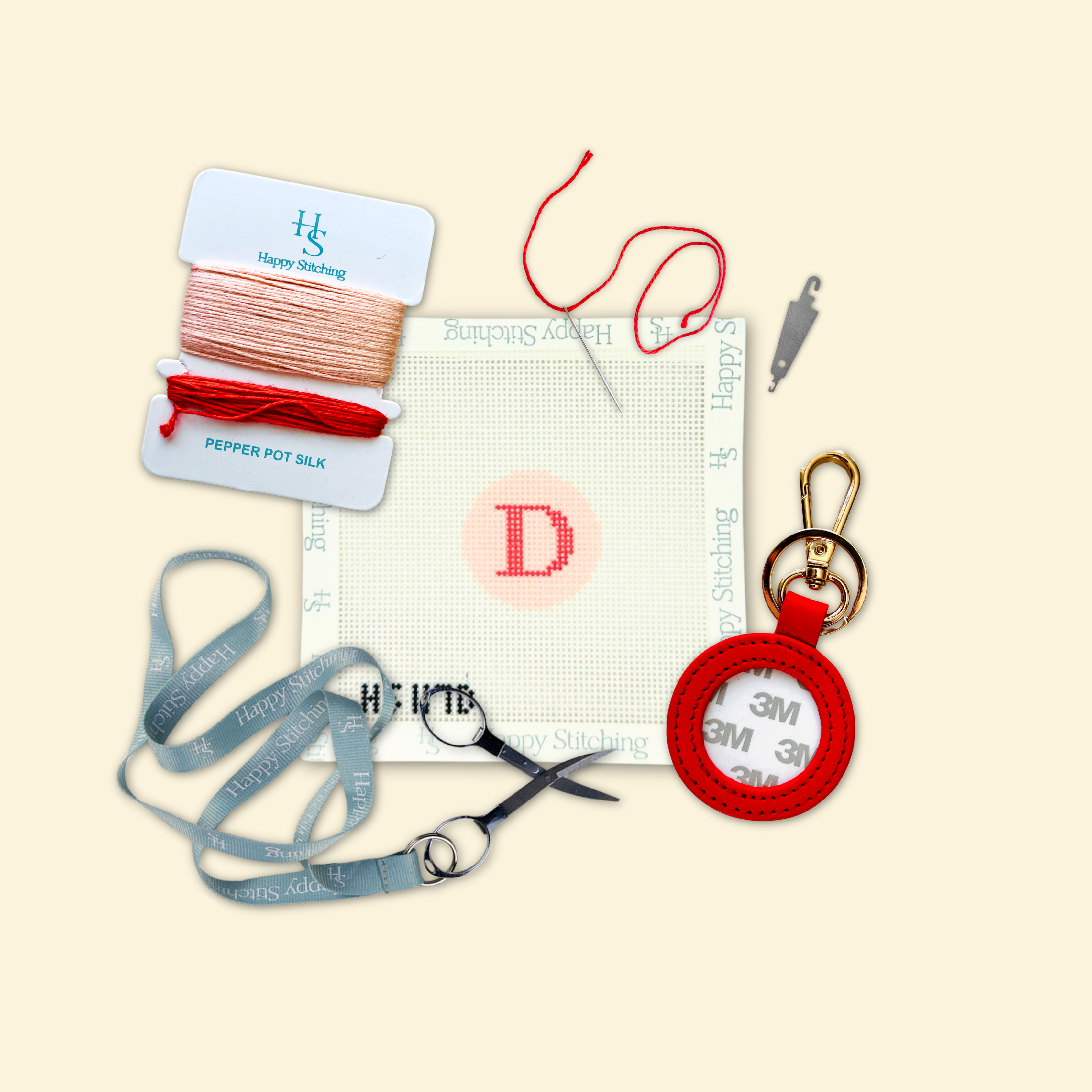 Our Initial Thought - Key Fob in Rosy Cheeks