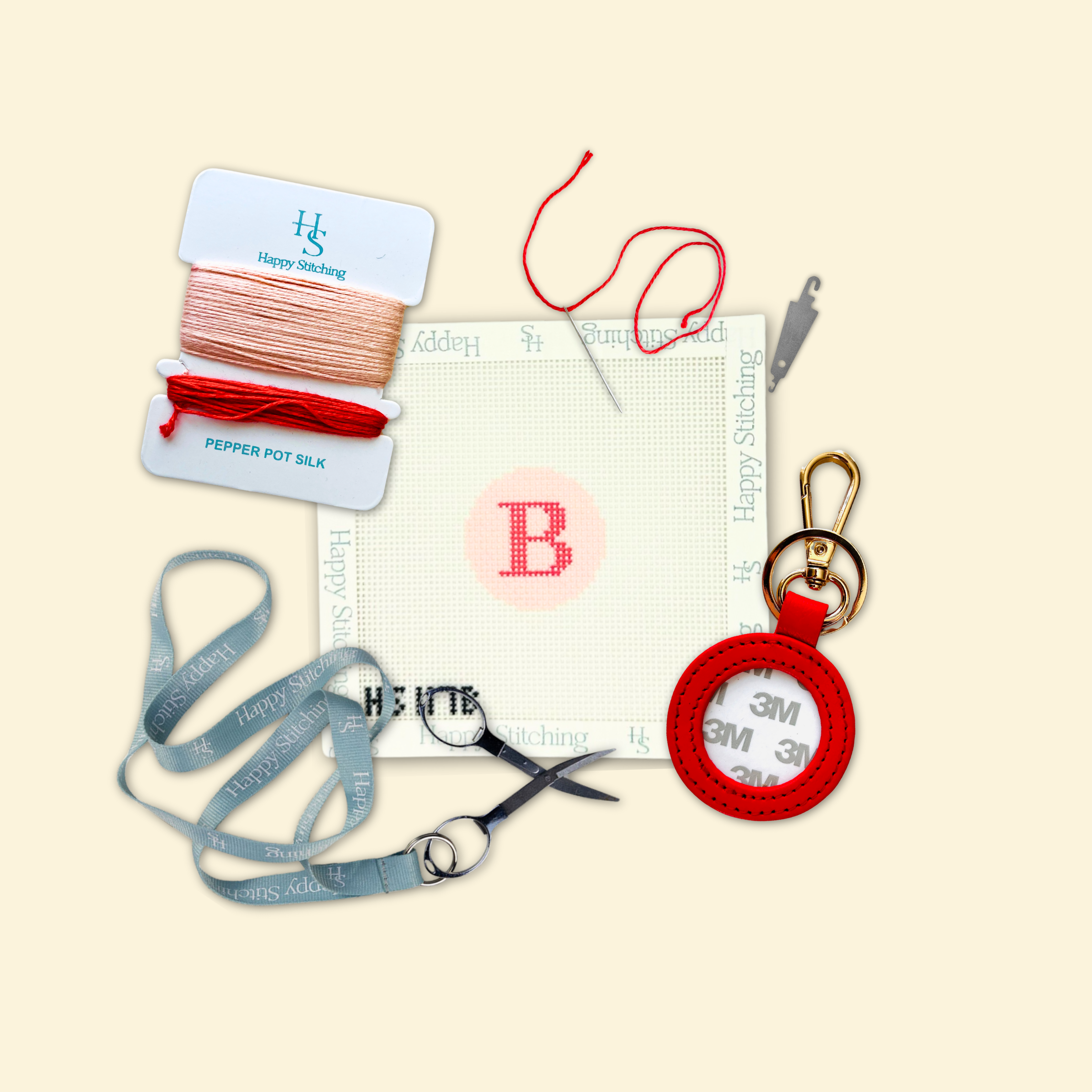 Our Initial Thought - Key Fob in Rosy Cheeks