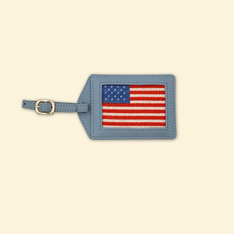 American Flag Luggage Tag