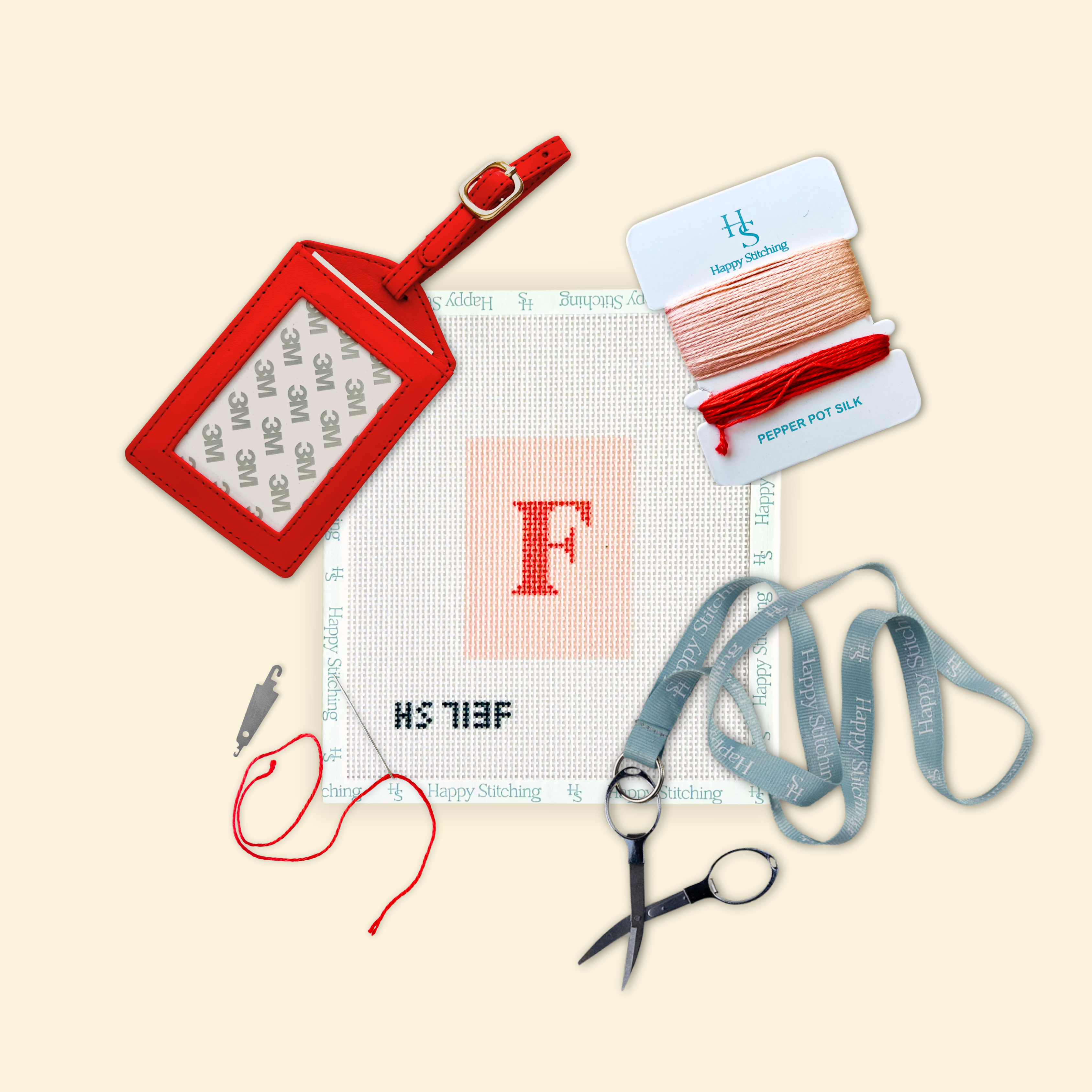 Our Initial Thought - Luggage Tag in Rosy Cheeks