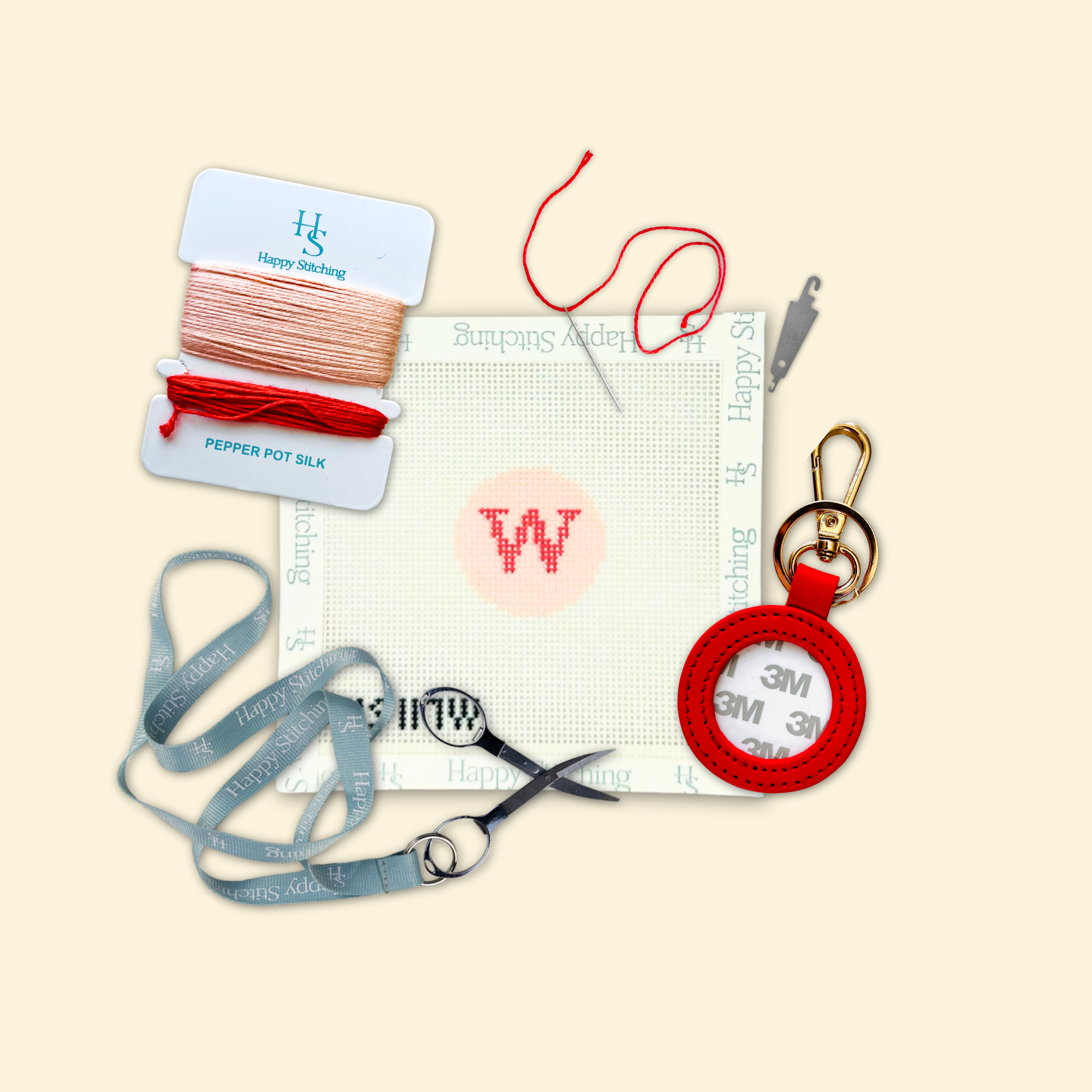 Our Initial Thought - Key Fob in Rosy Cheeks