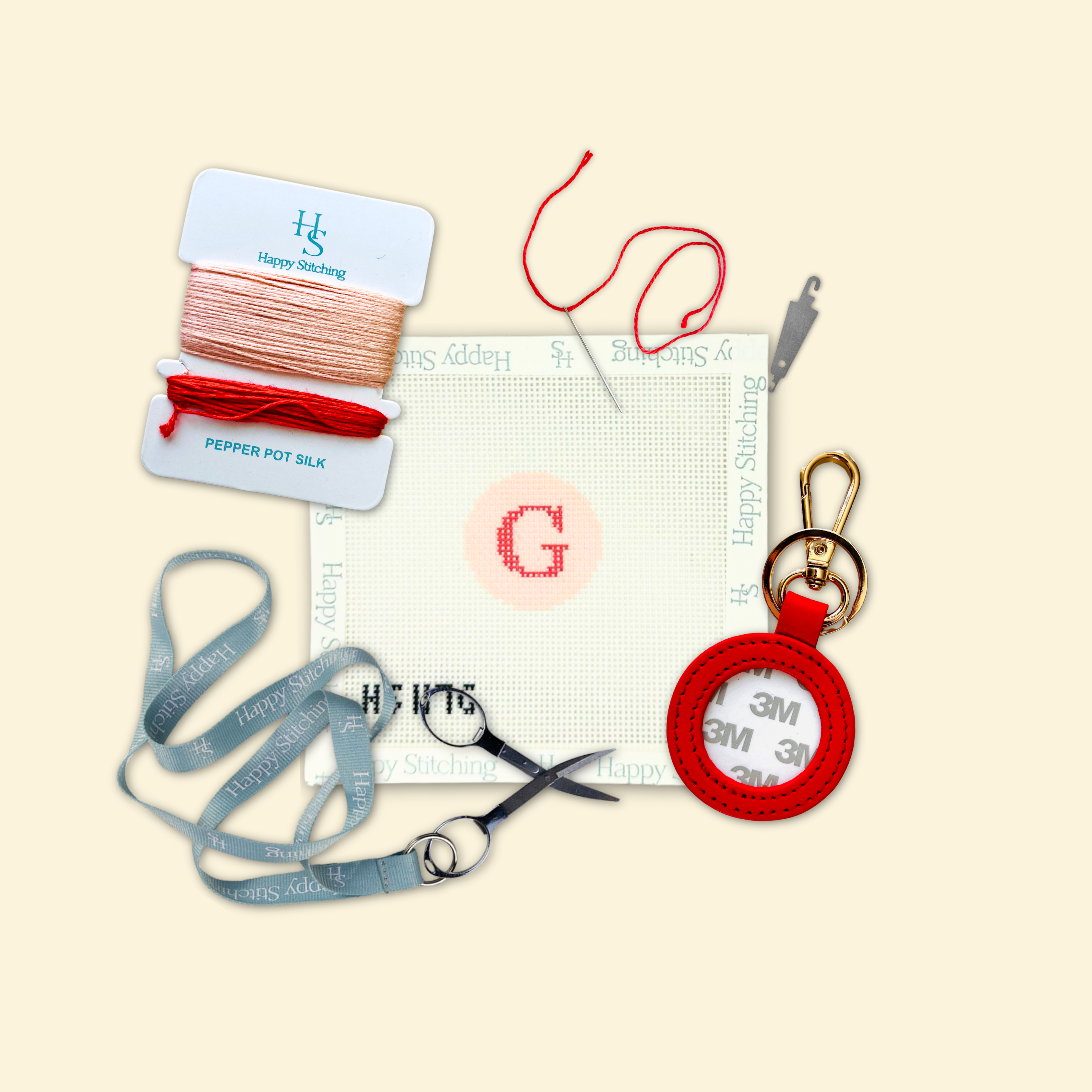 Our Initial Thought - Key Fob in Rosy Cheeks