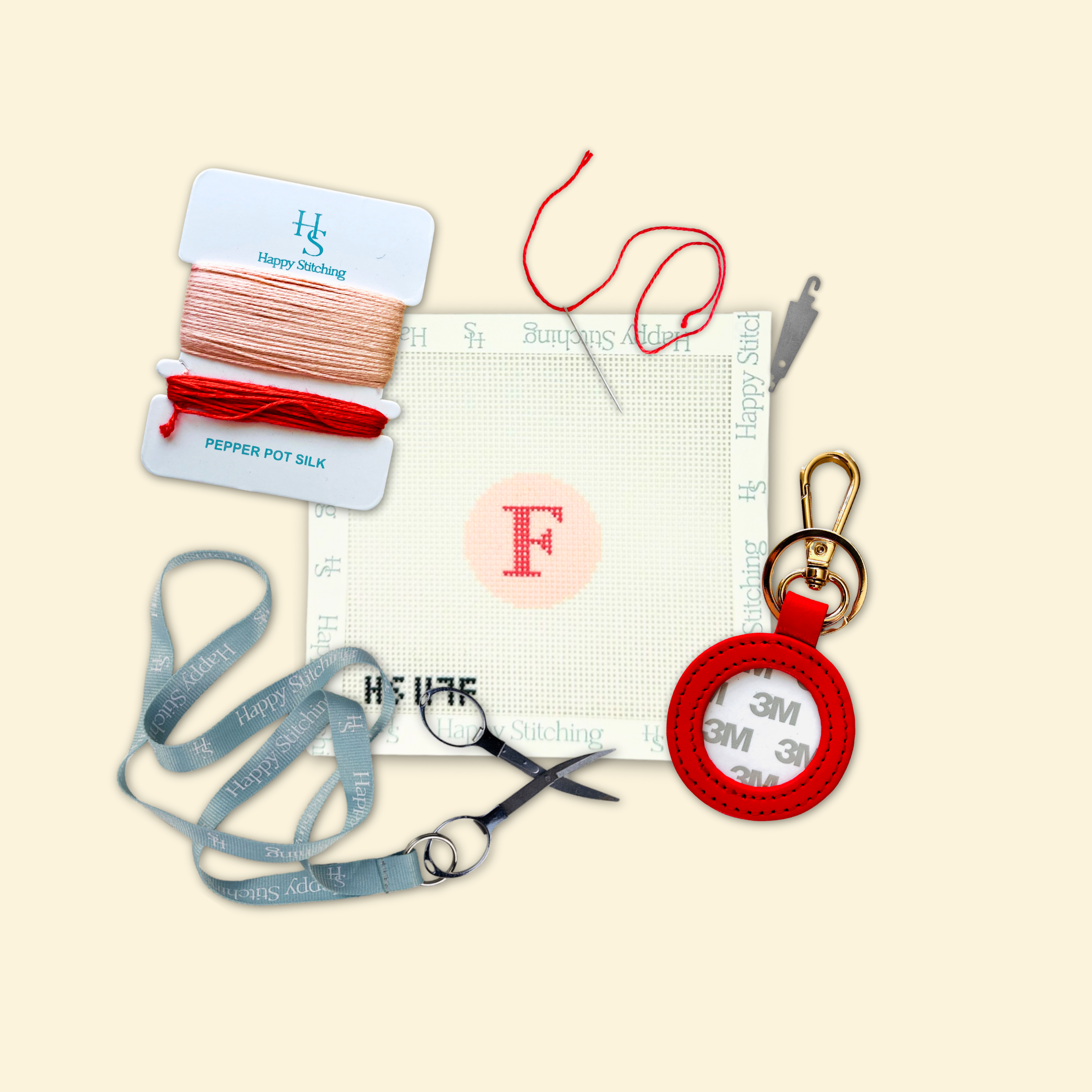 Our Initial Thought - Key Fob in Rosy Cheeks