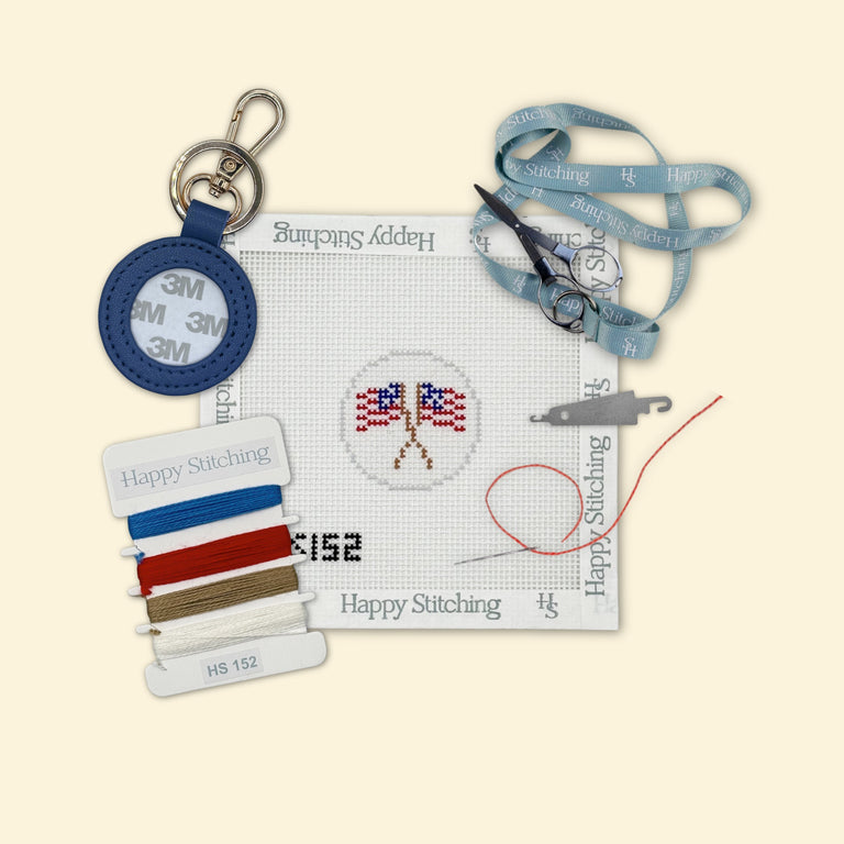 Two Flags Key Fob