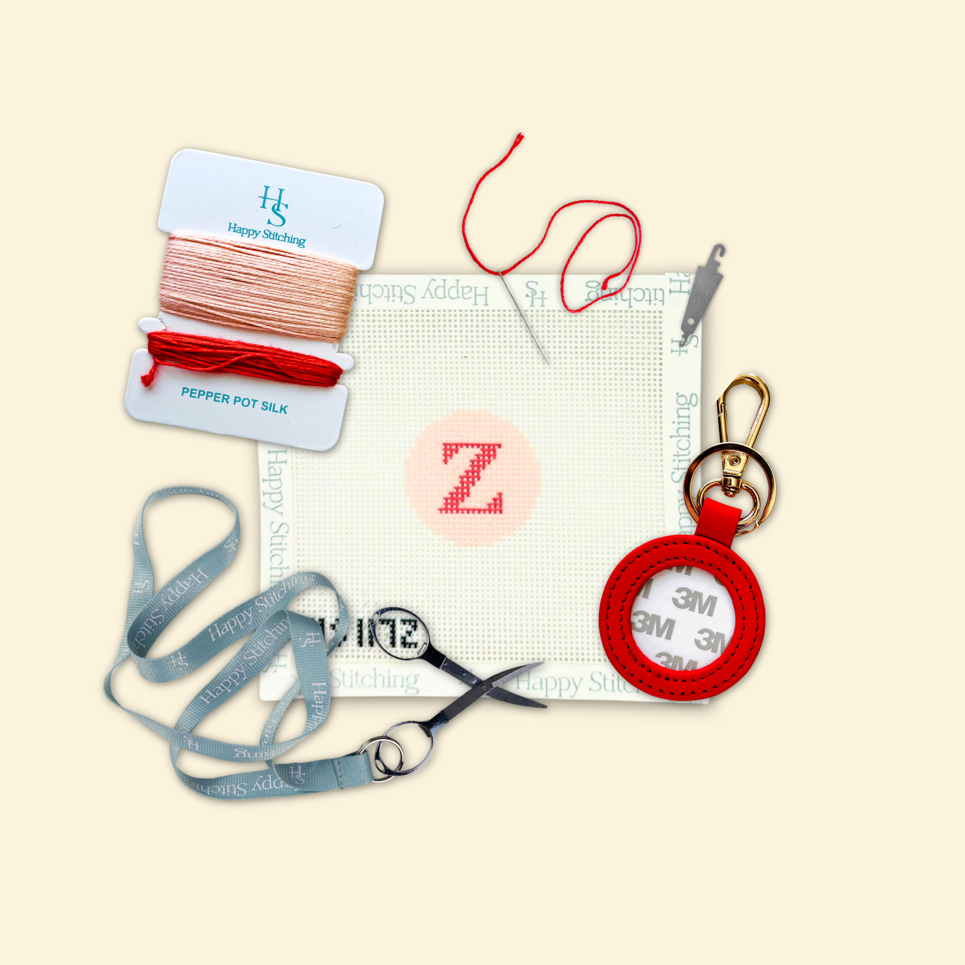 Our Initial Thought - Key Fob in Rosy Cheeks