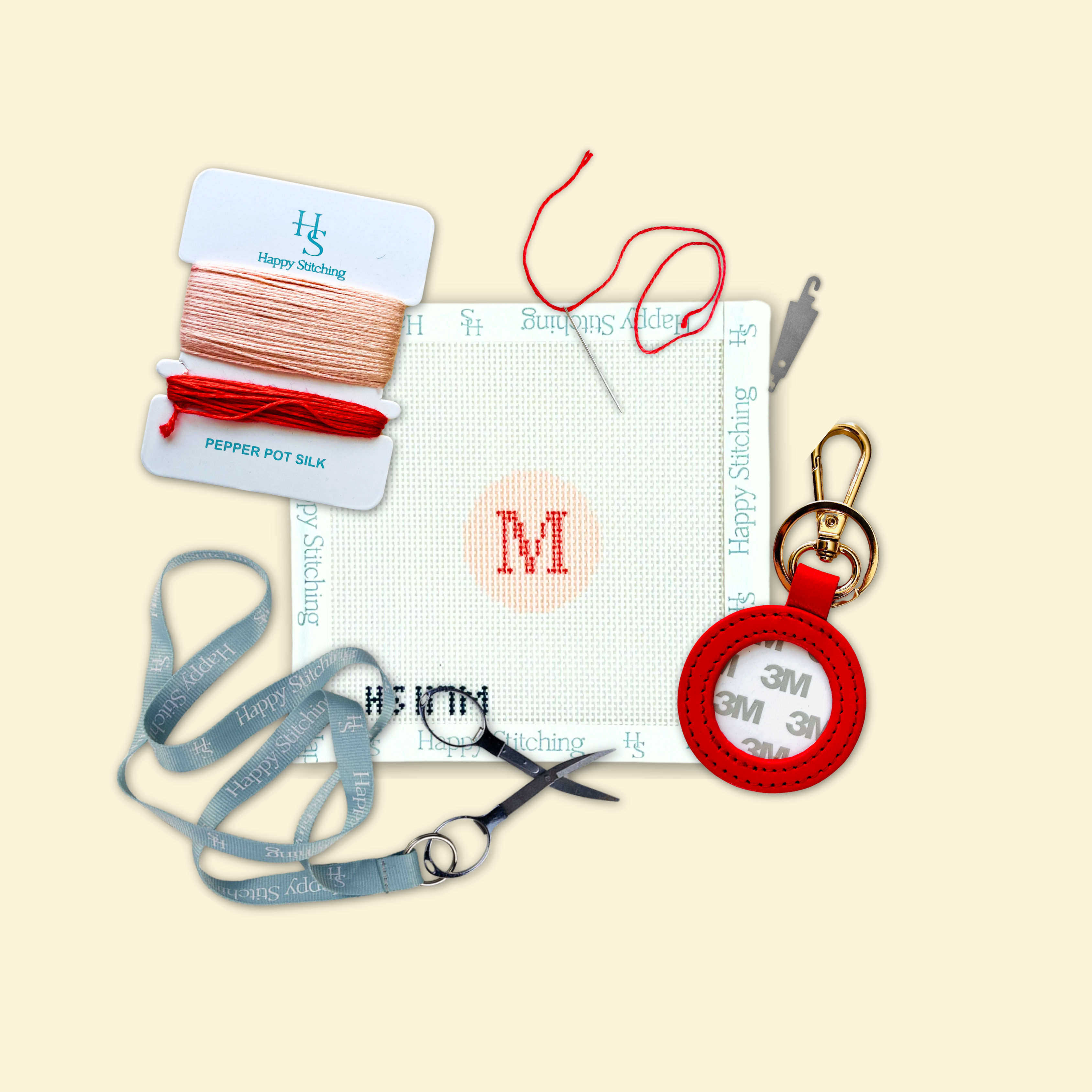Our Initial Thought - Key Fob in Rosy Cheeks