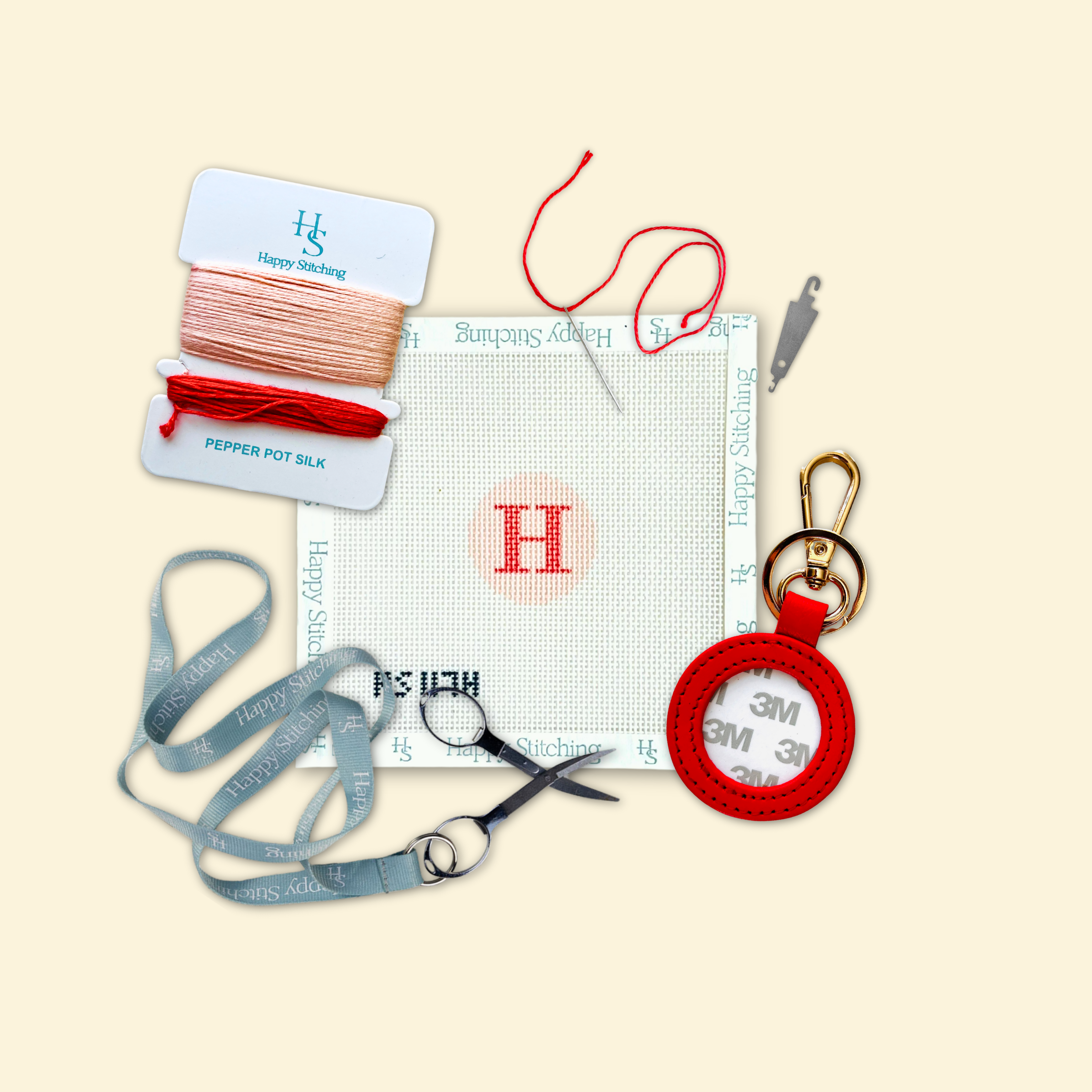 Our Initial Thought - Key Fob in Rosy Cheeks