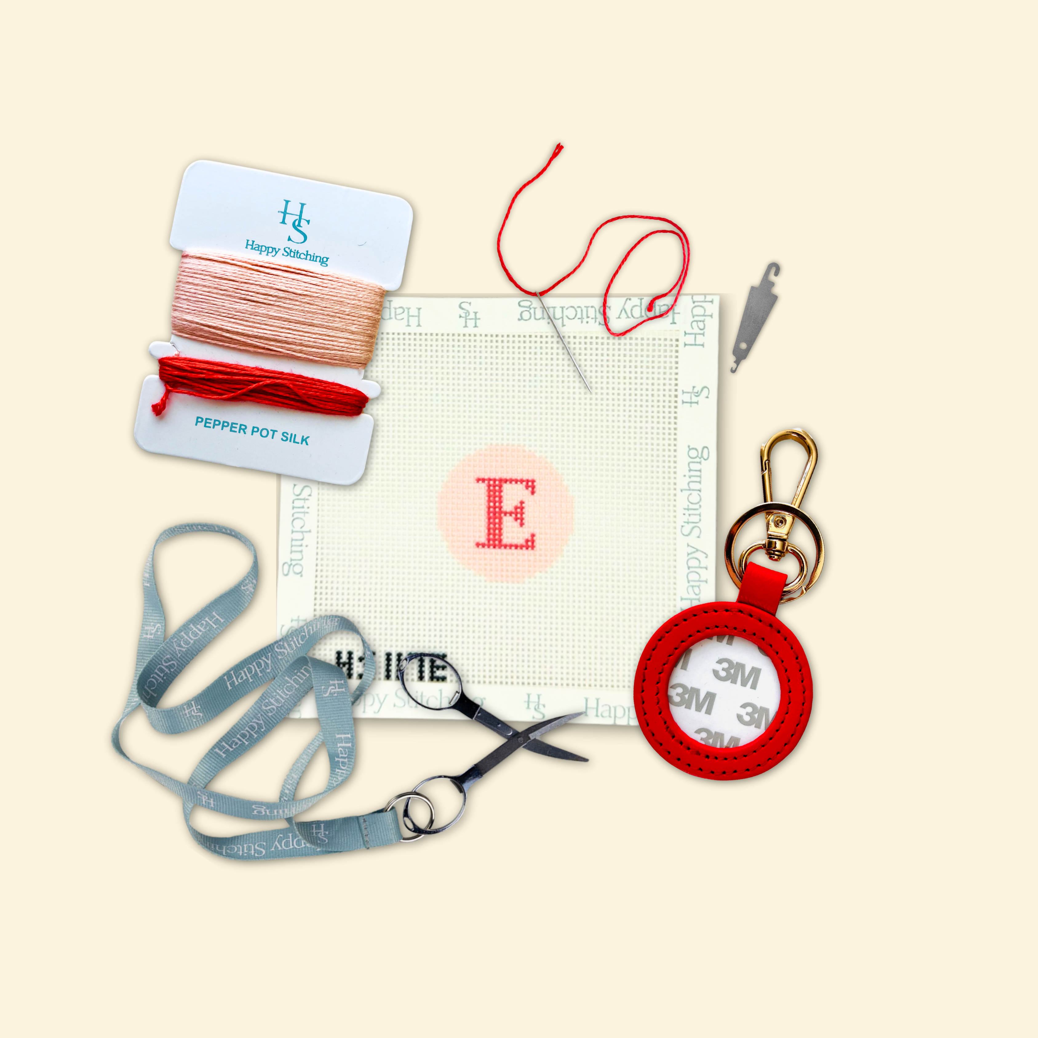 Our Initial Thought - Key Fob in Rosy Cheeks