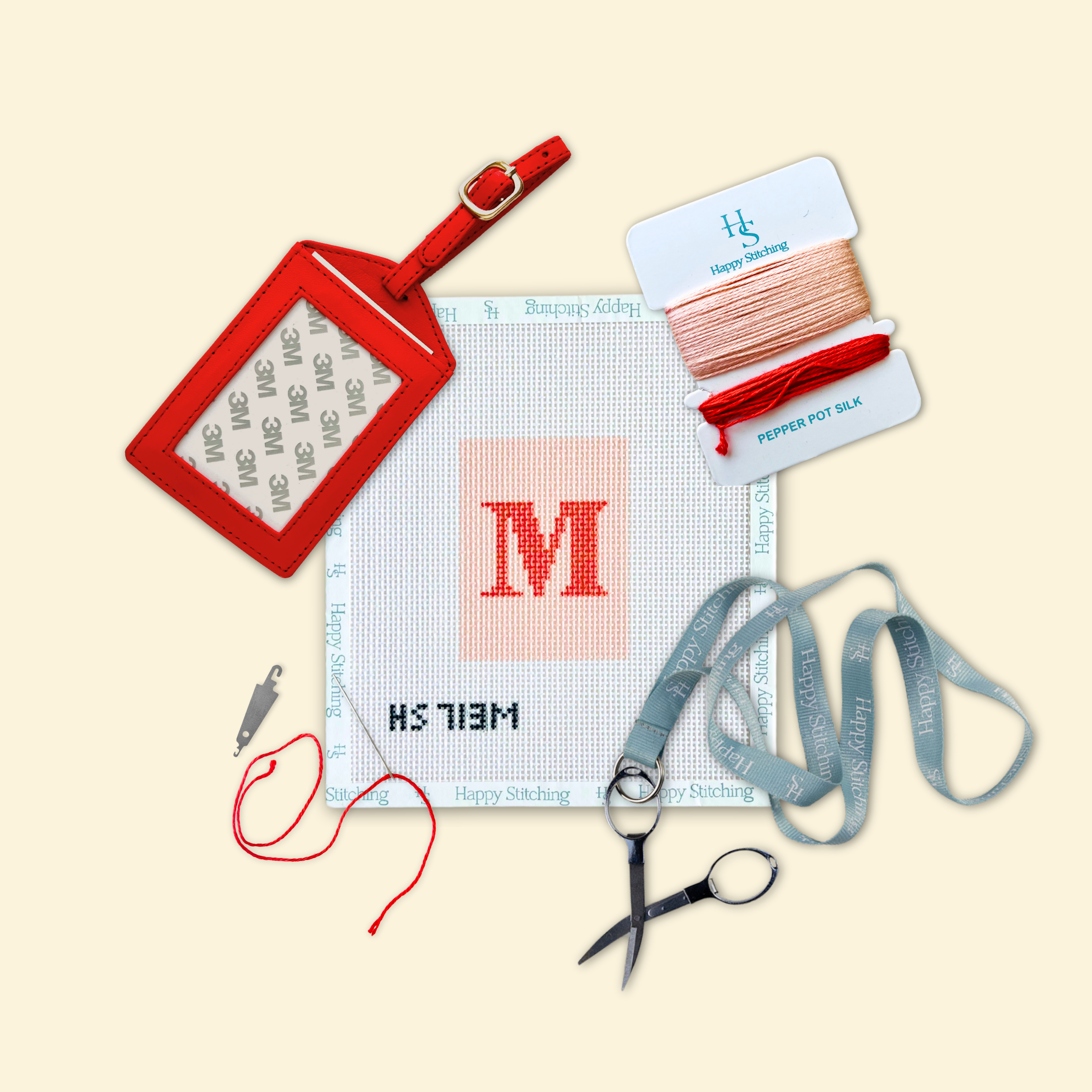 Our Initial Thought - Luggage Tag in Rosy Cheeks